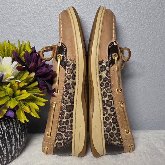 Sperry Leopard Sparkle Panel Boat Shoes – Size: 7.5 (Women’s) - Picture 6 of 11